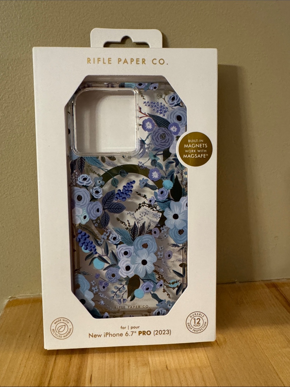 Rifle Paper Co. Blue Floral MagSafe iPhone Case